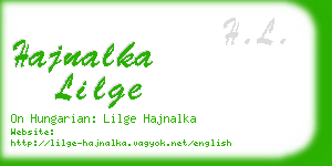 hajnalka lilge business card